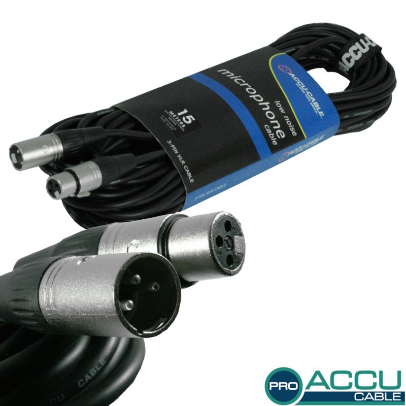 AC-PRO-XMXF/15 XLR m/f 15m Accu Cable